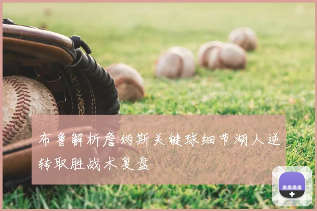 布鲁解析詹姆斯关键球细节湖人逆转取胜战术复盘